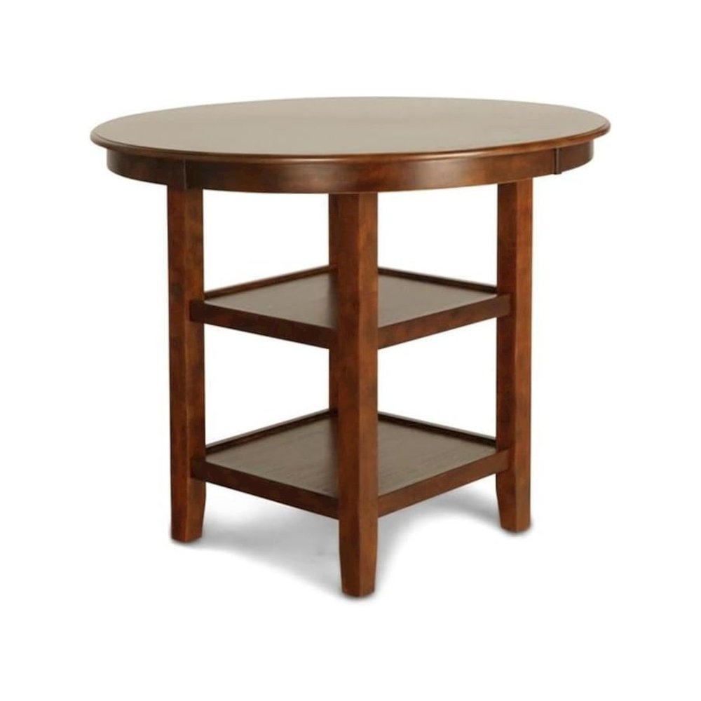 Brown 5-Piece Transitional Wood Dining Set for Elegant Dining Spaces