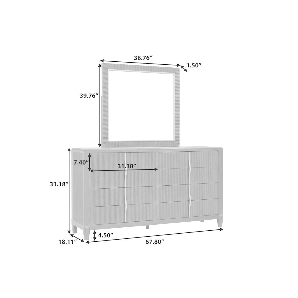 West End Loft Dresser Mirror