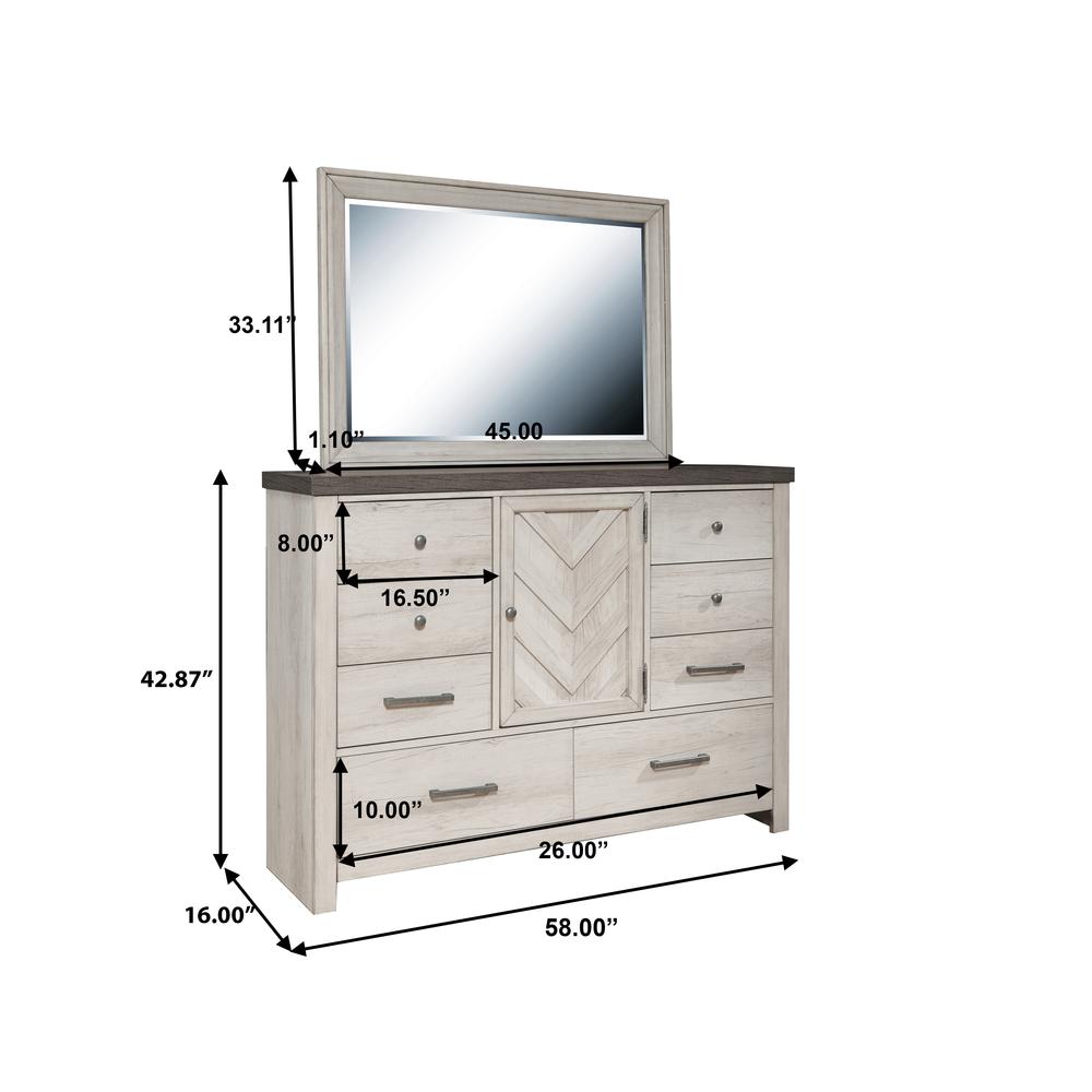 Riverwood Bureau Mirror