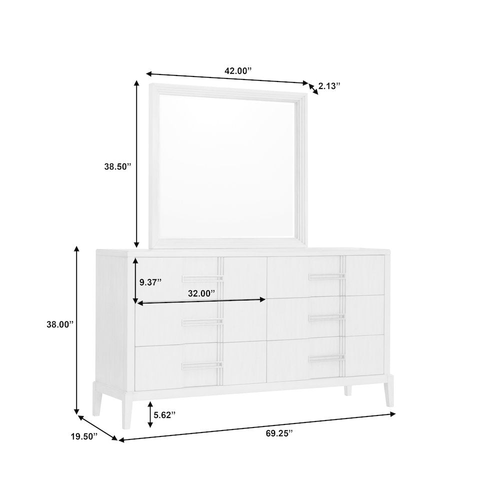 Kendall Beveled Dresser Mirror