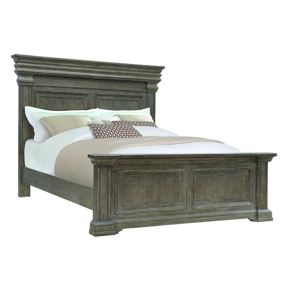 Madison Ridge Brown Queen Panel Bed