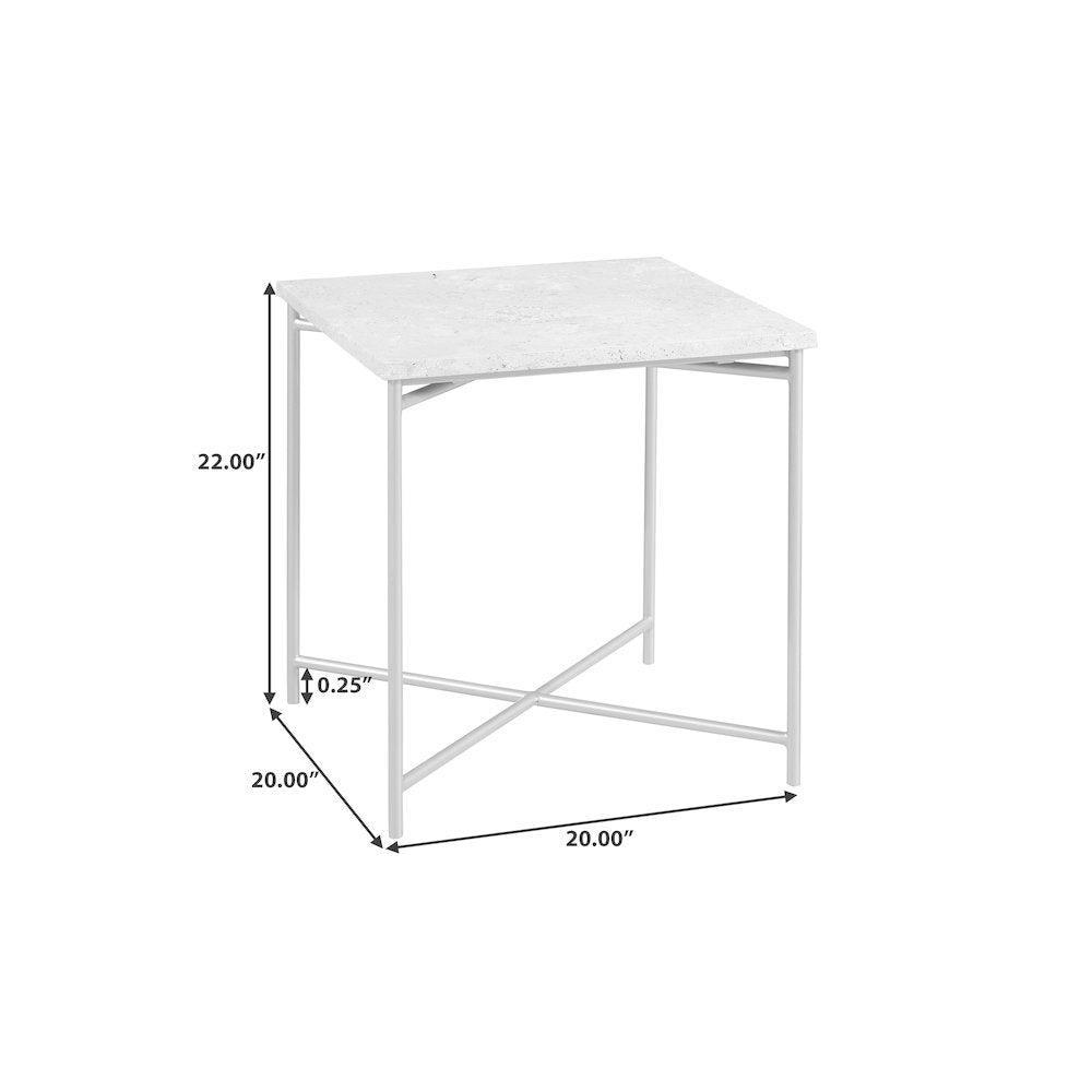 Large Stone Top Nesting Table