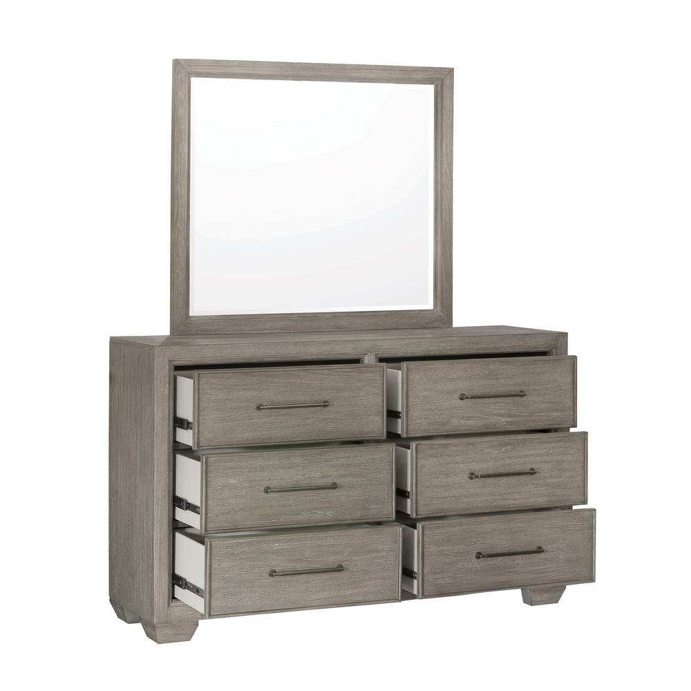 Andover 6 Drawer Dresser with Mirror