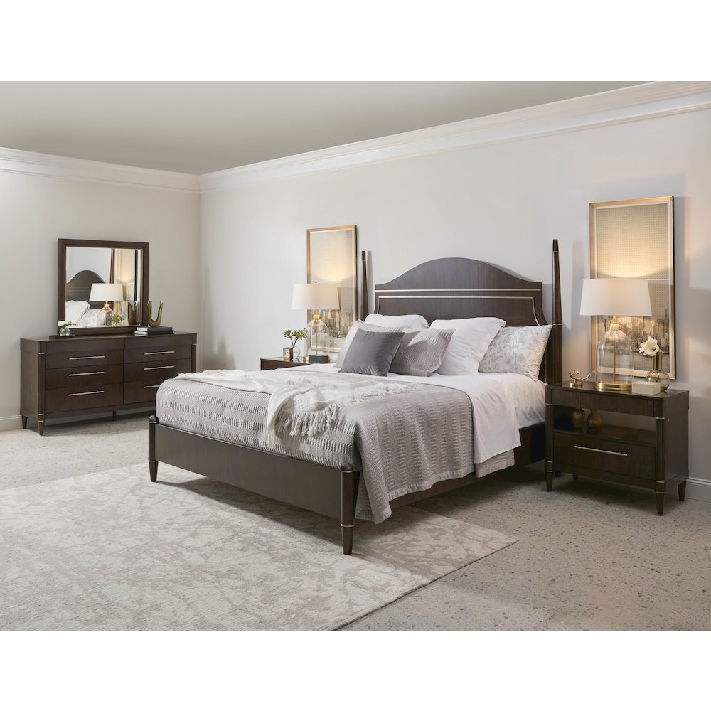Asher Park 8 Drawer Dresser, Piano Brown Finish