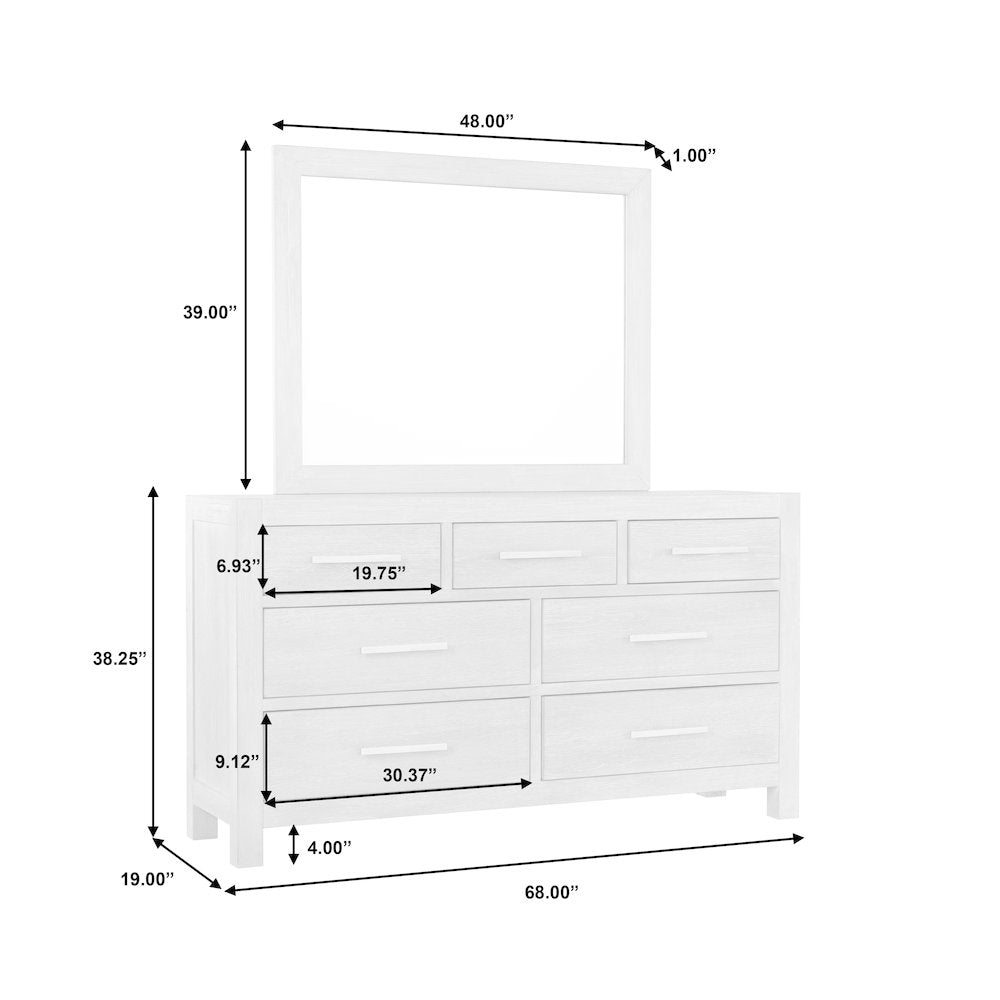 Millwork 7-Drawer Dresser