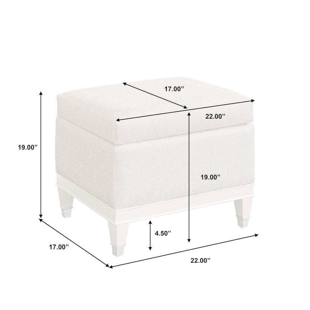 Zoey Vanity Upholstered Storage Bench