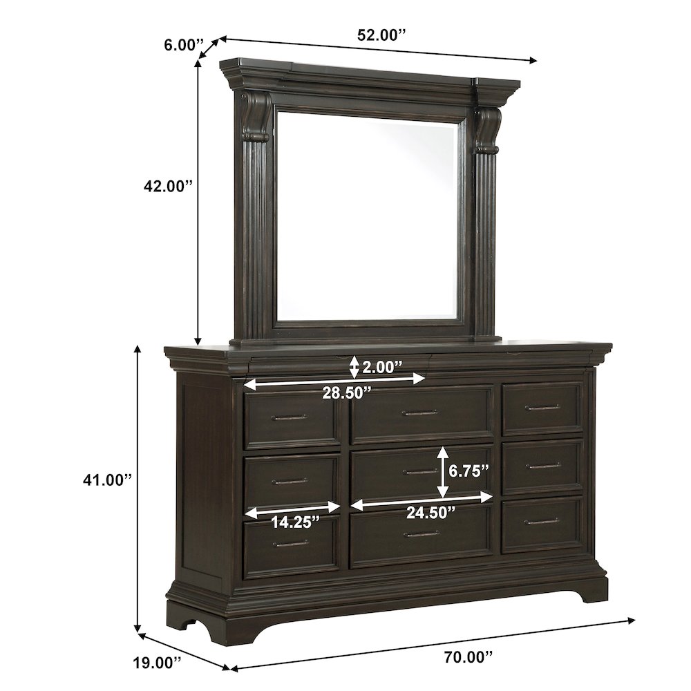 Caldwell 11 Drawer Dresser