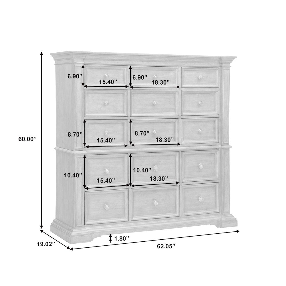 Woodbury 15-Drawer Master Chest in Cowboy Boots Brown