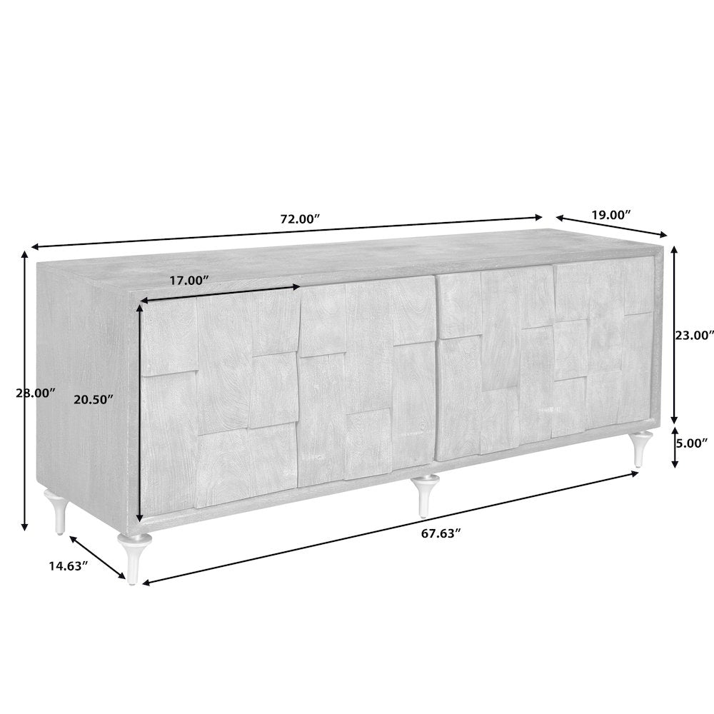 4-Door Entertainment Console