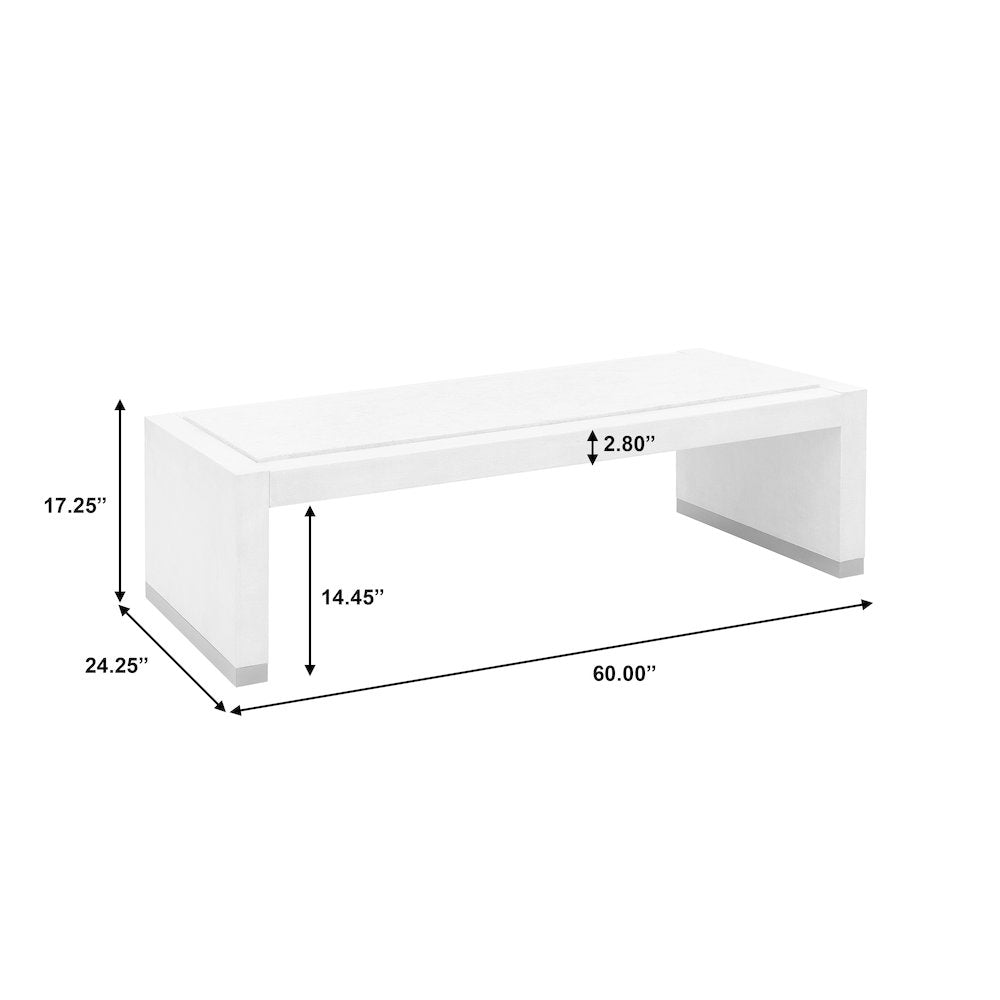 Stone-Textured Cocktail Table