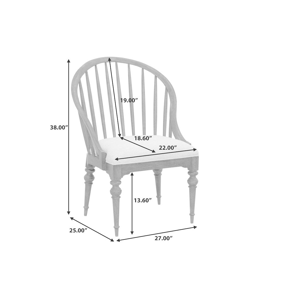 Revival Row Spindle Back Armchair