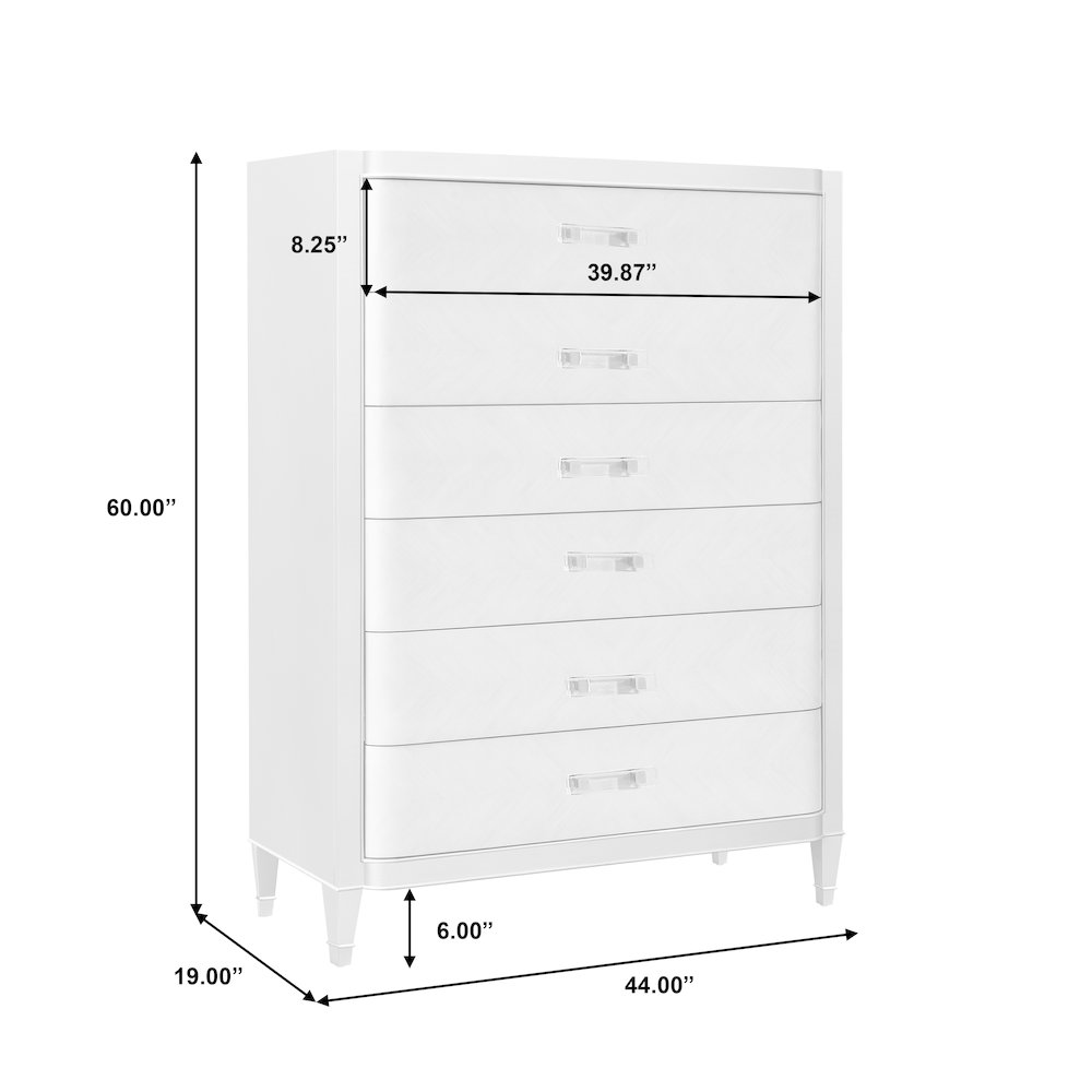 Zoey 6 Drawer Chest