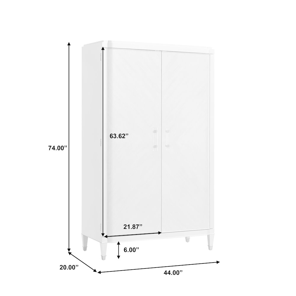 Zoey Storage Armoire Cabinet
