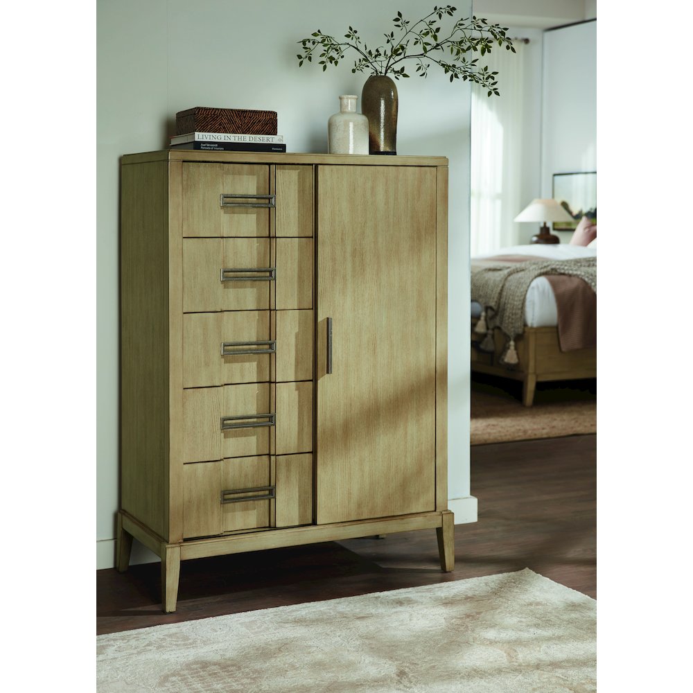 Kendall Sliding Door Chest with Drawers
