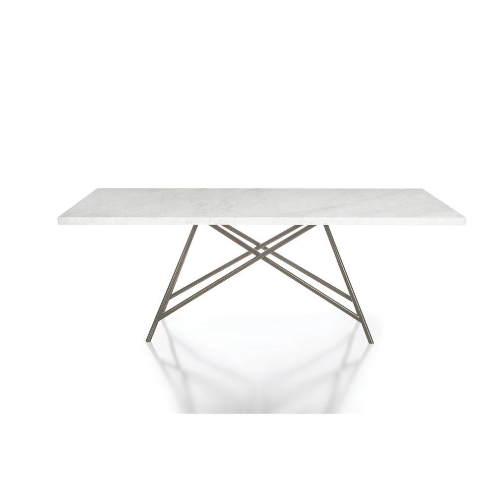 Coral Marble Rectangular Dining Table