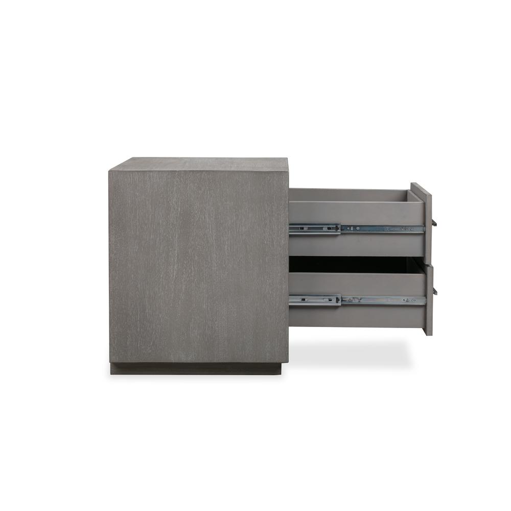 Melbourne Two Drawer Nightstand with USB in Mineral