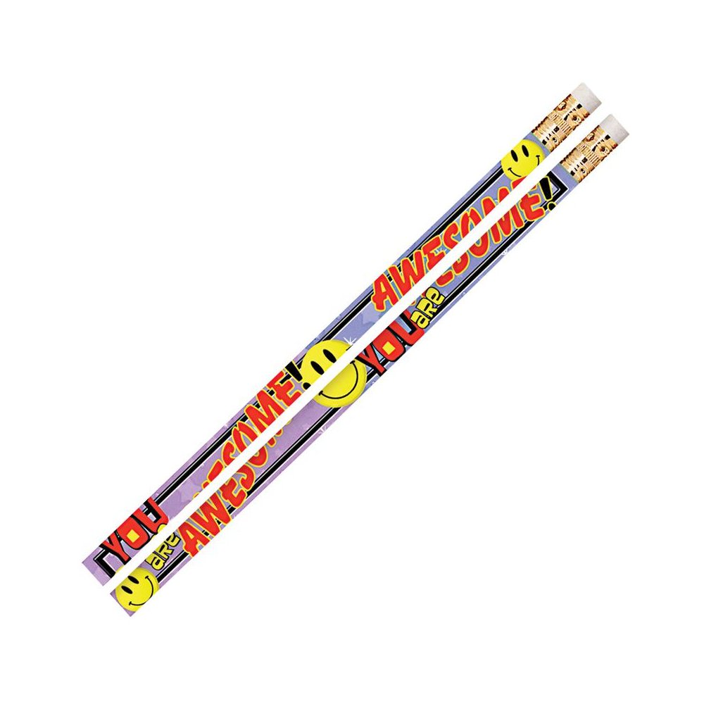 You Are Awesome Motivational Pencils, 12 Per Pack, 12 Packs