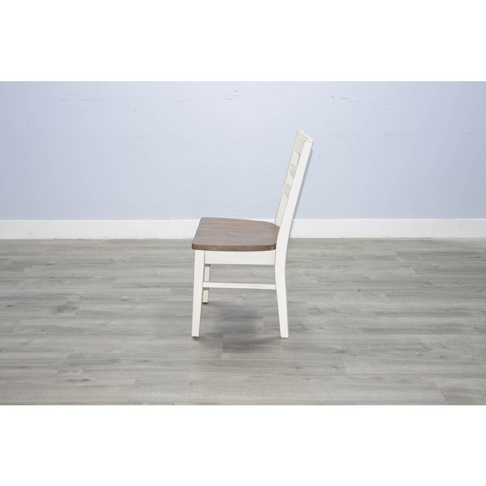 Ladderback Chair, Wood Seat (Set of 2)