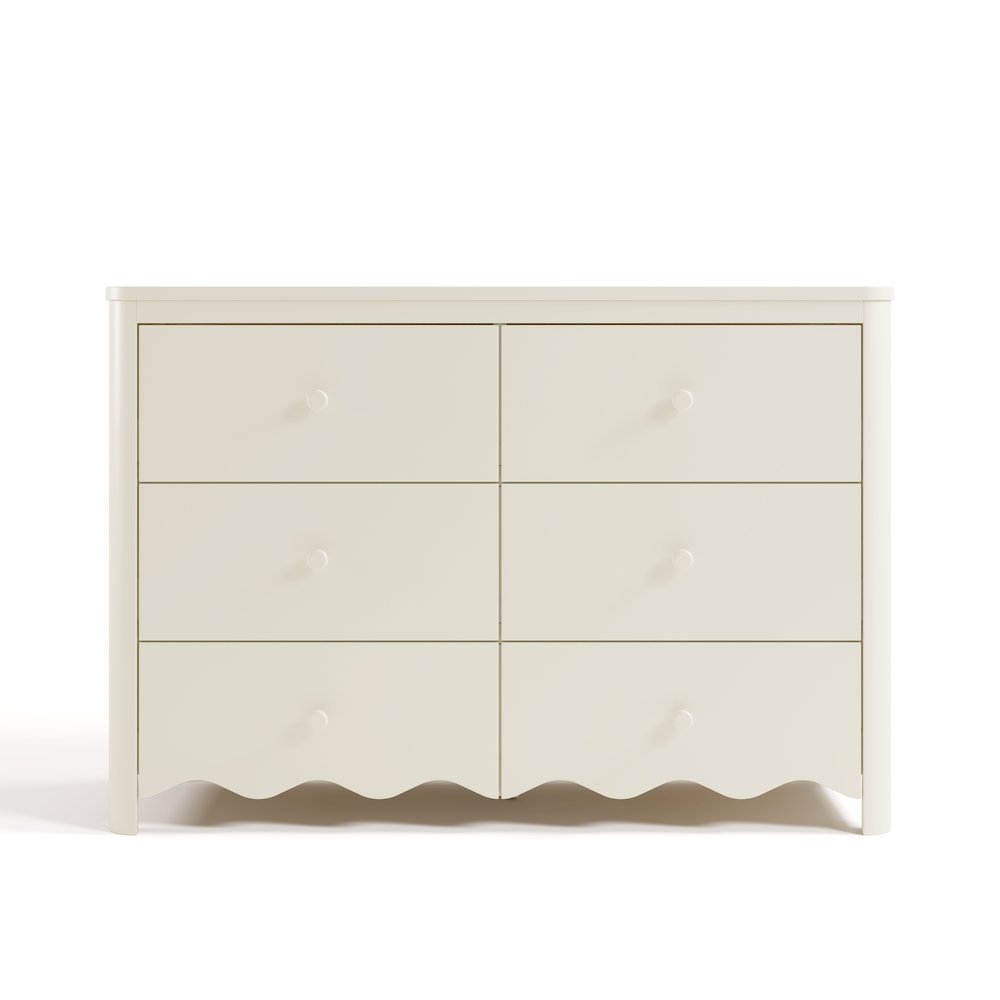 Casablanca 6 Drawer Dresser - Frosted oat