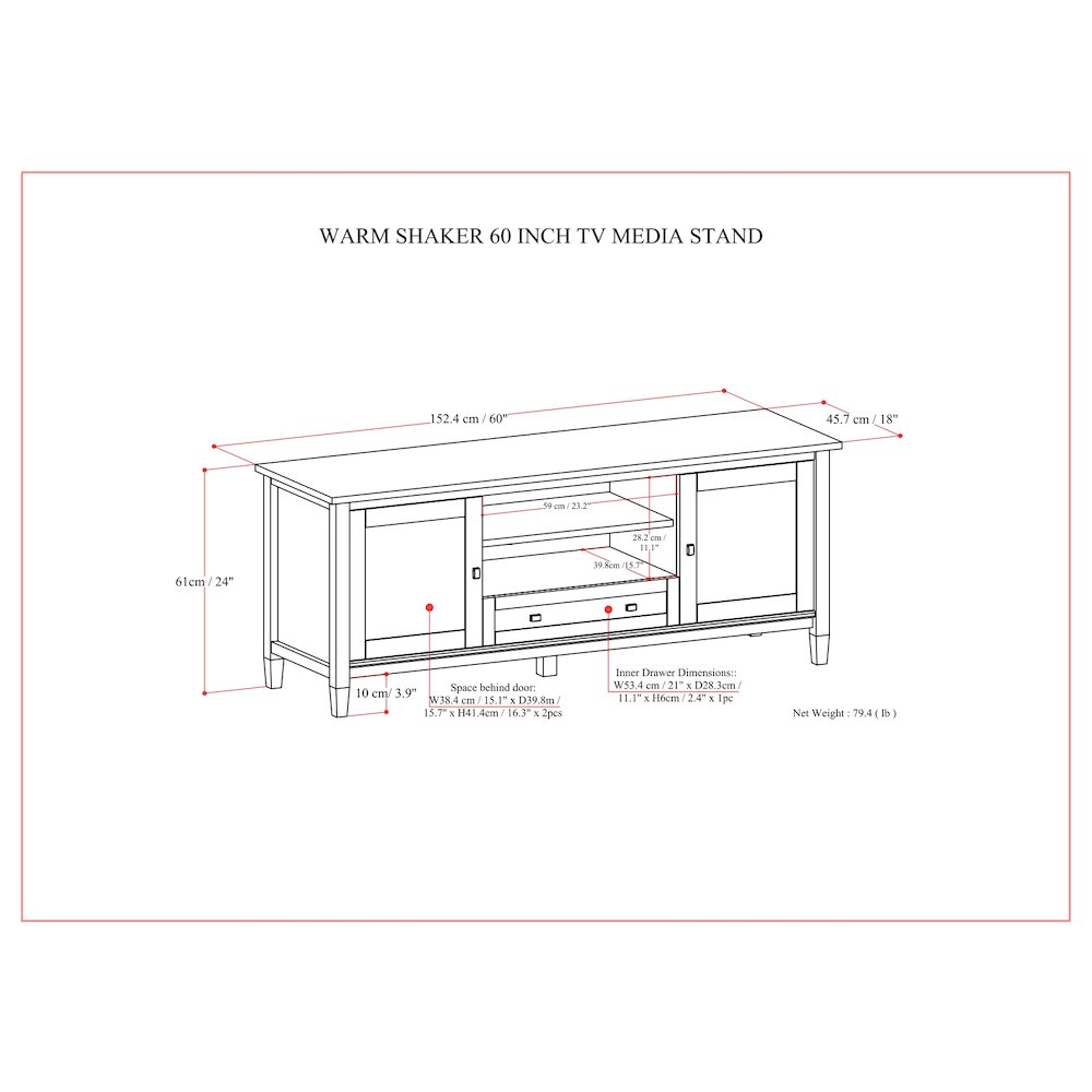 60 Inch Tv Media Stand In Light Golden Brown For Tvs Up To 65 Inches