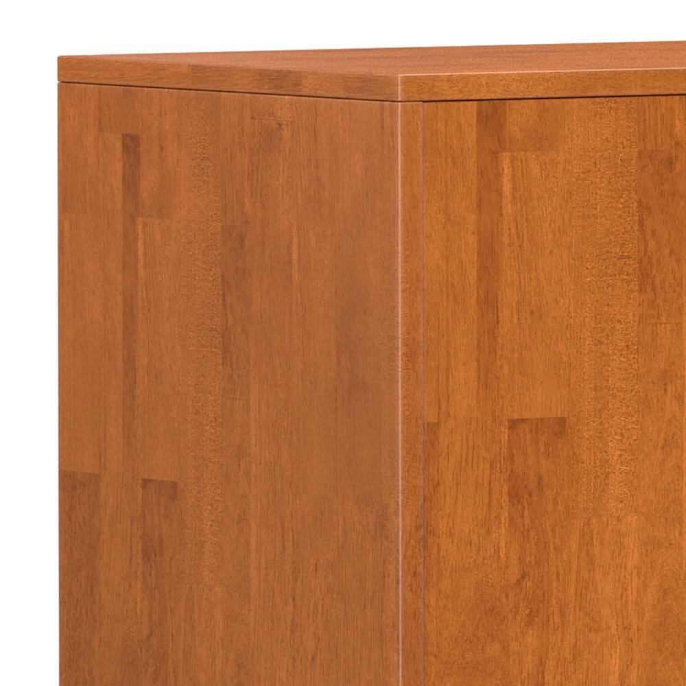 Harper 60 inch Wide Solid Hardwood Mid-Century Sideboard Buffet in Teak Brown