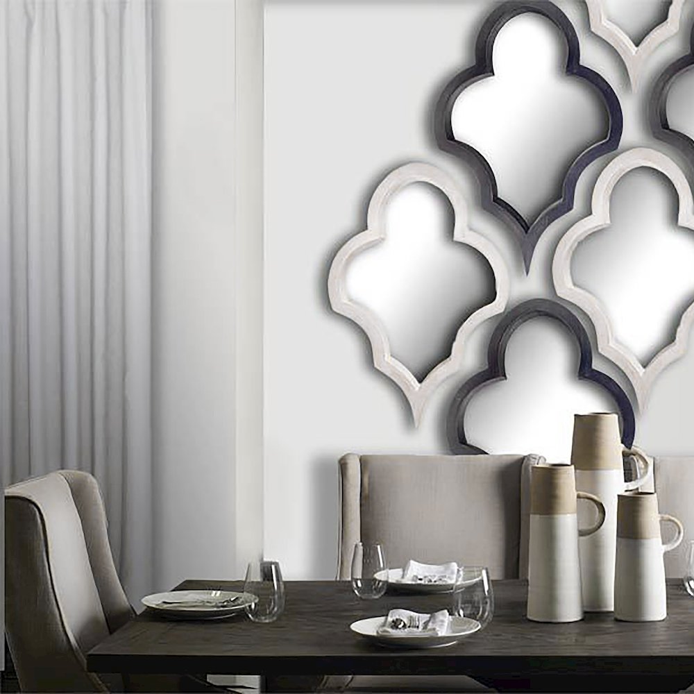 Geneva 23x34 Silver Wood Frame Mirror
