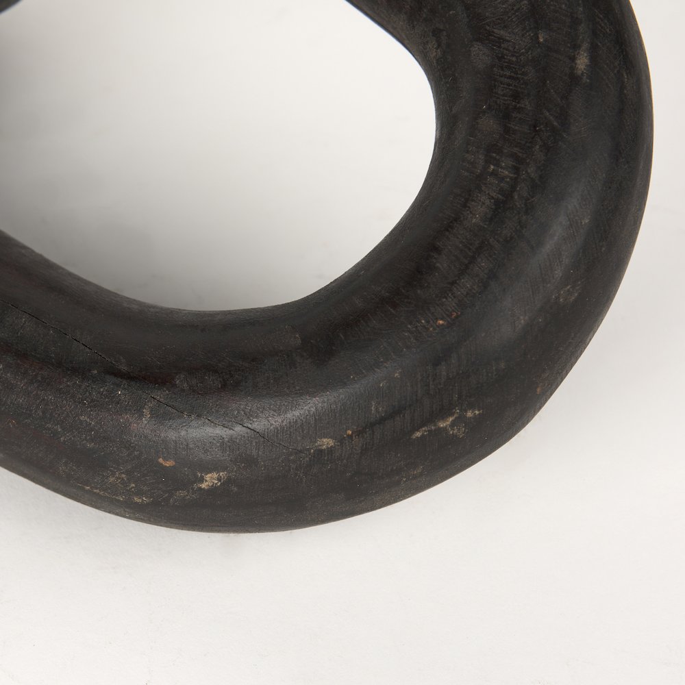 Tayla Large Black-Brown Wood Chain Link