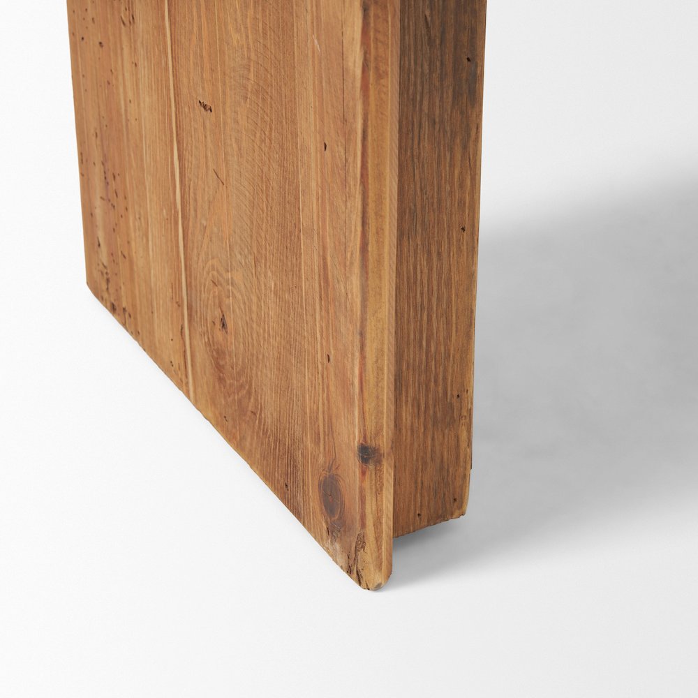 Rectangular Recycled Wooden Bench