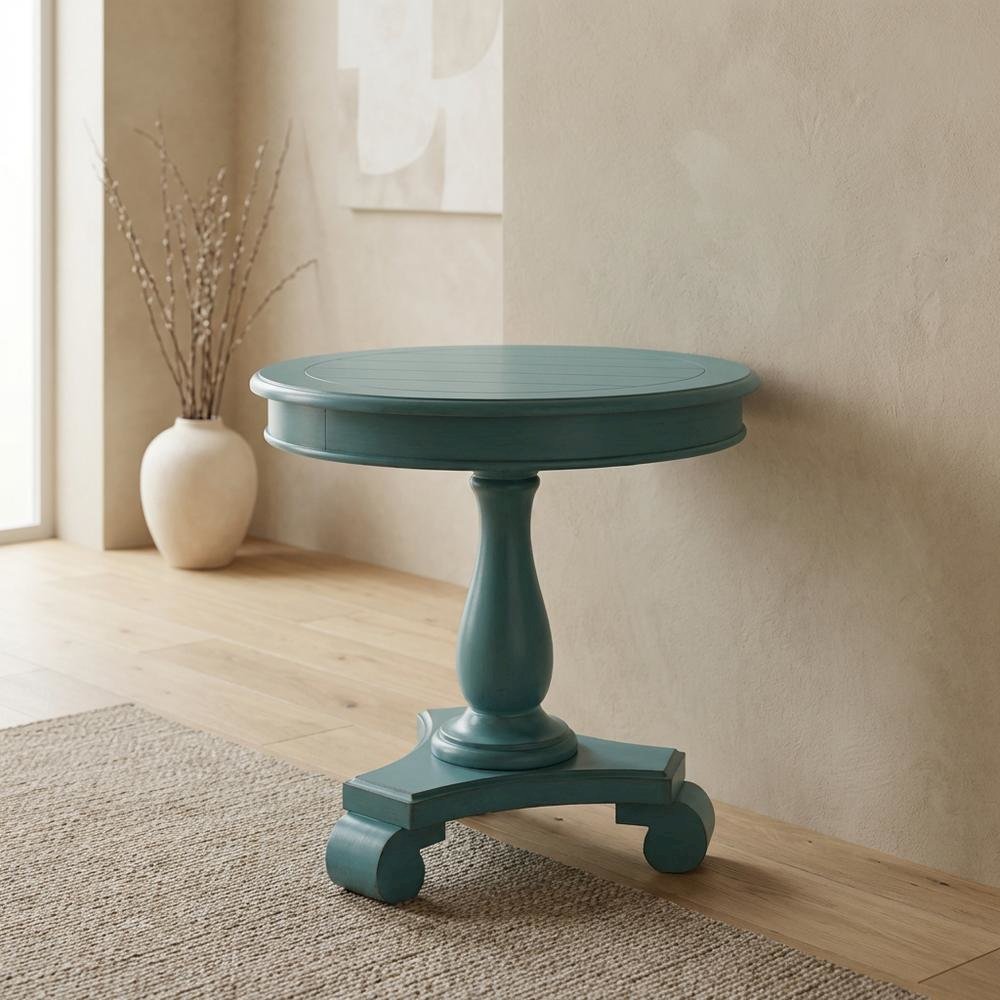 Teal, Pedestal Table, Pedestal Base, Quality Build