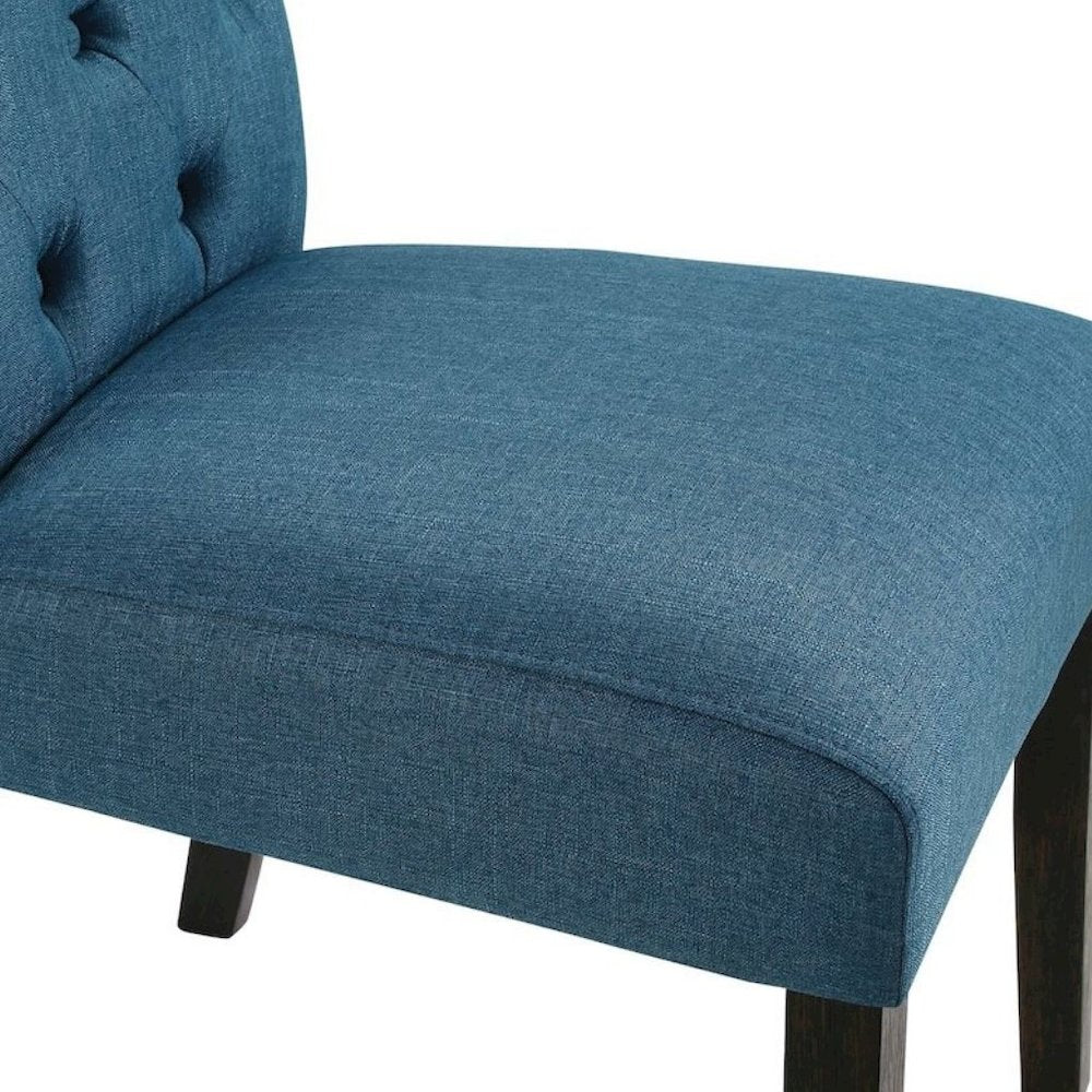 Blue Dining Table Set for 6 with Bench and Chairs, For Kitchen or Dining Areas