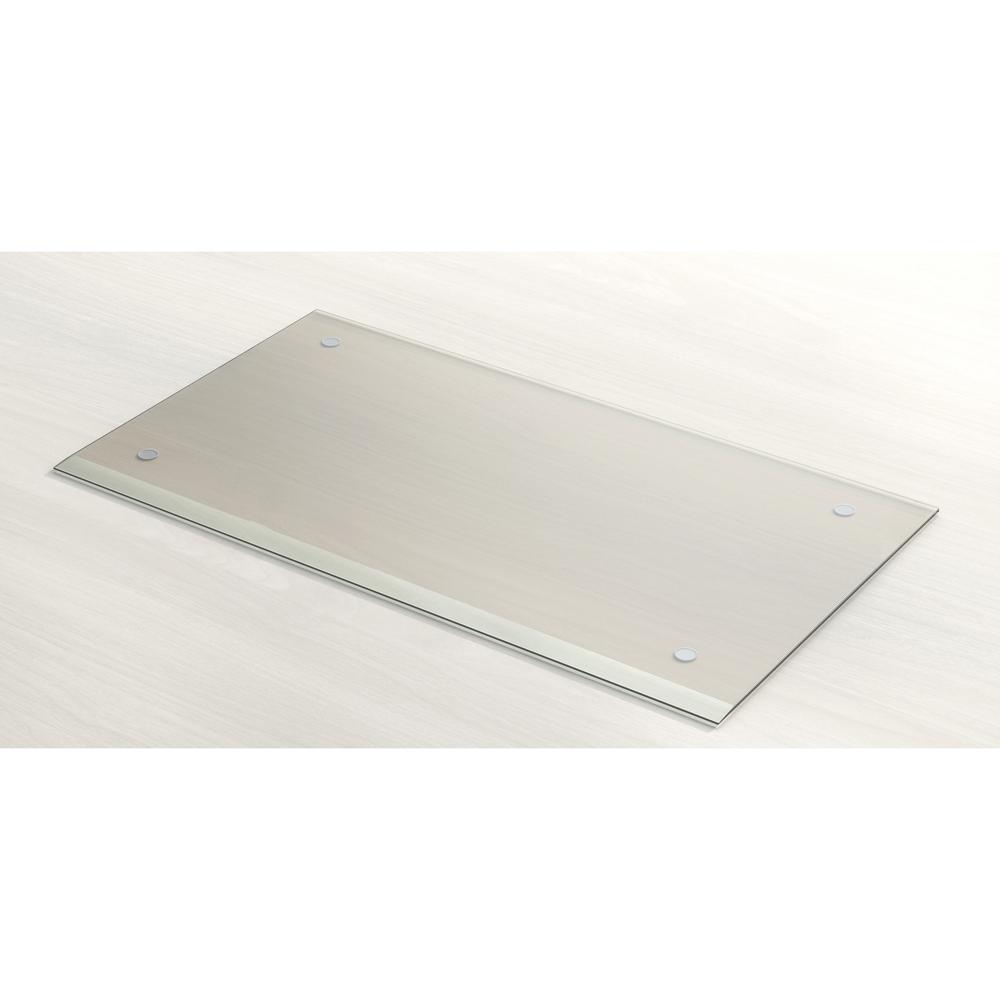 Lorell Desk Pad - Rectangular - 36" Width - Rubber - Clear