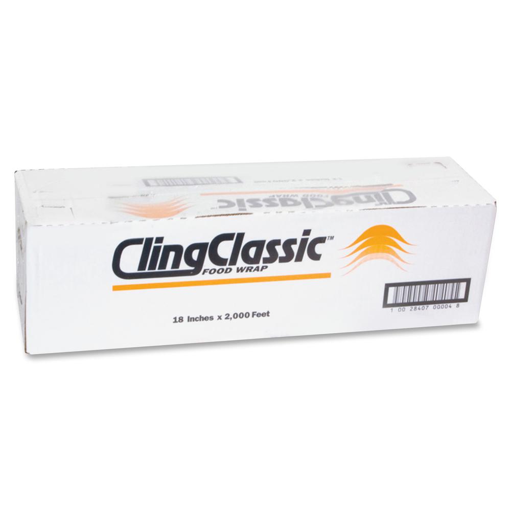 Berry Cling Classic Food Wrap - 18" Width x 2000 ft Length - Dispenser - Plastic - Clear - 1 / Carton