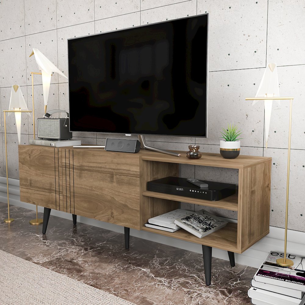 Ronas Tv Stand - Walnut