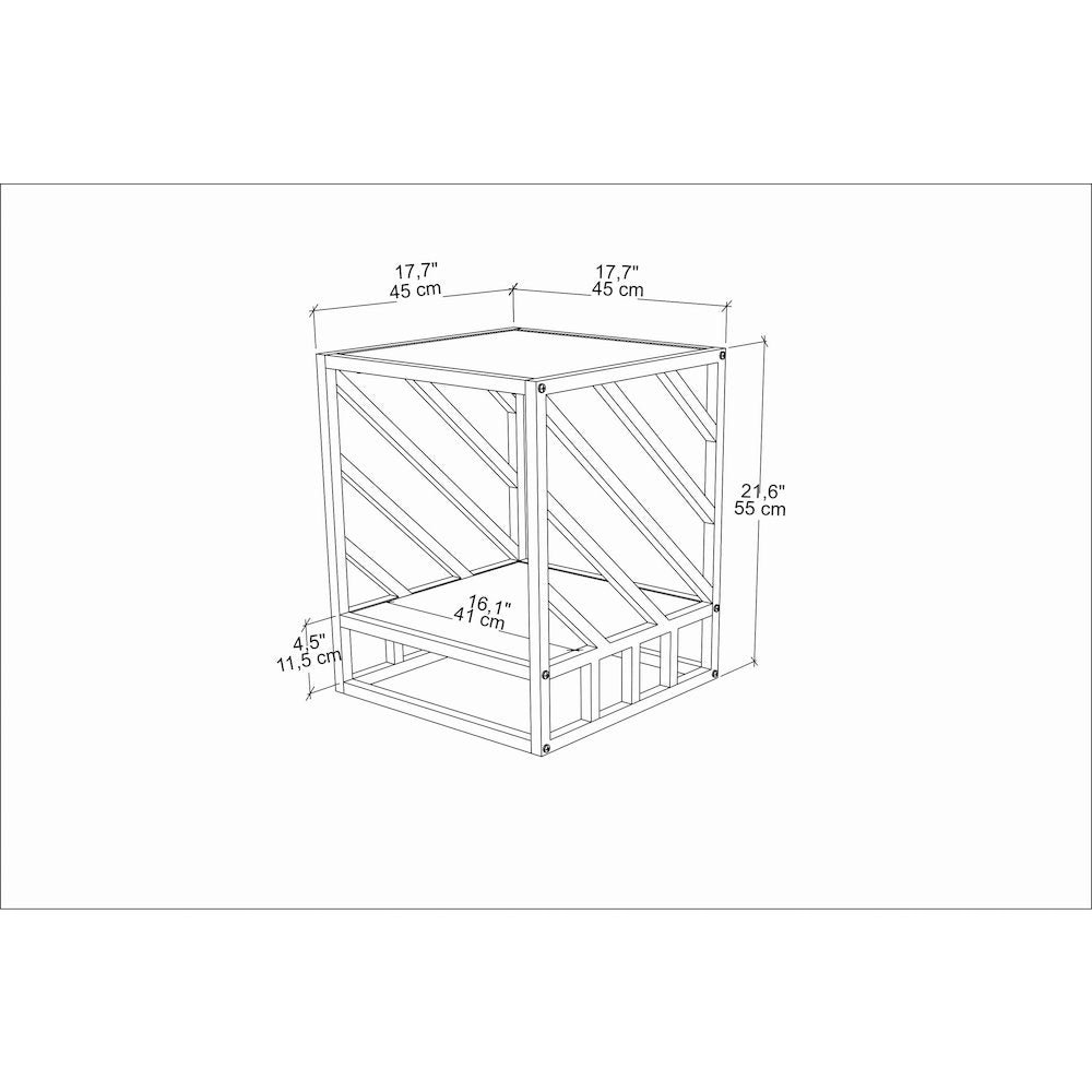 Norm Side Table - Ephesus White