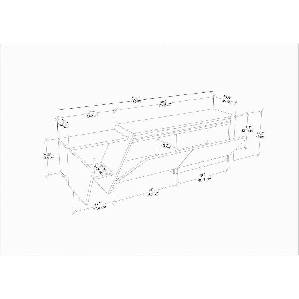 Zonas Tv Stand Cordoba White