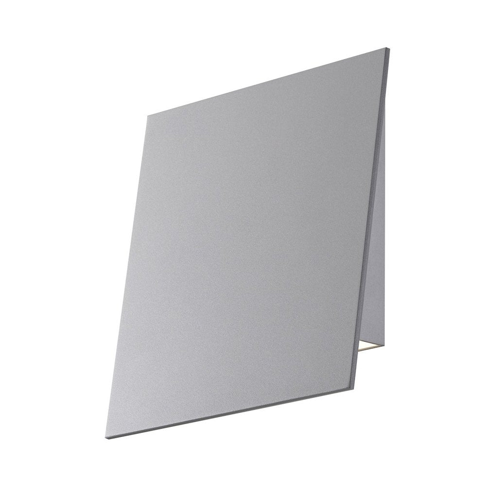 Angled Plane Wall Sconce, Textured Gray
