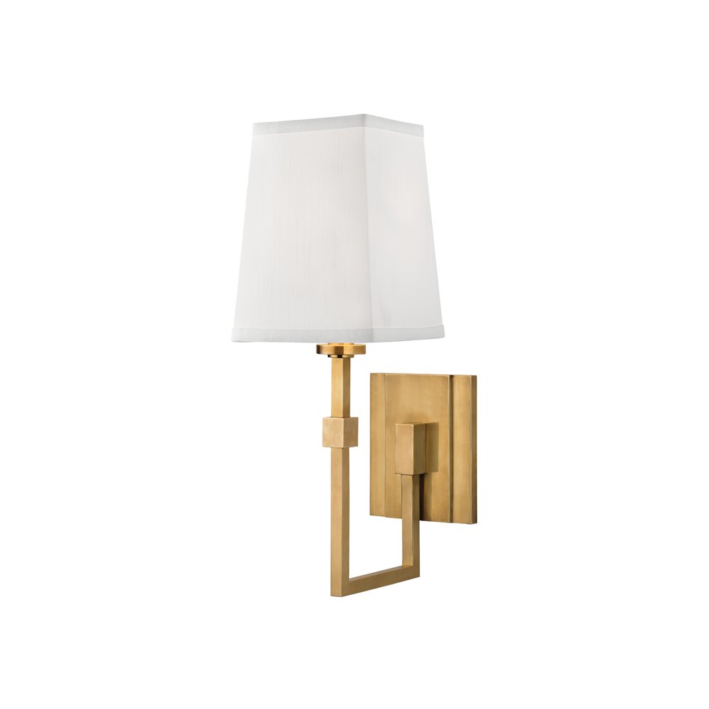 Fletcher Wall Sconce, Aged Brass