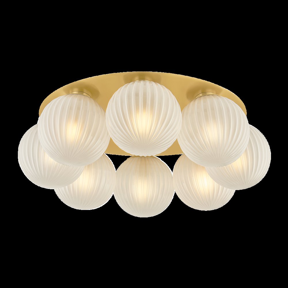 Vernazza Flush Mount, Vintage Polished Brass