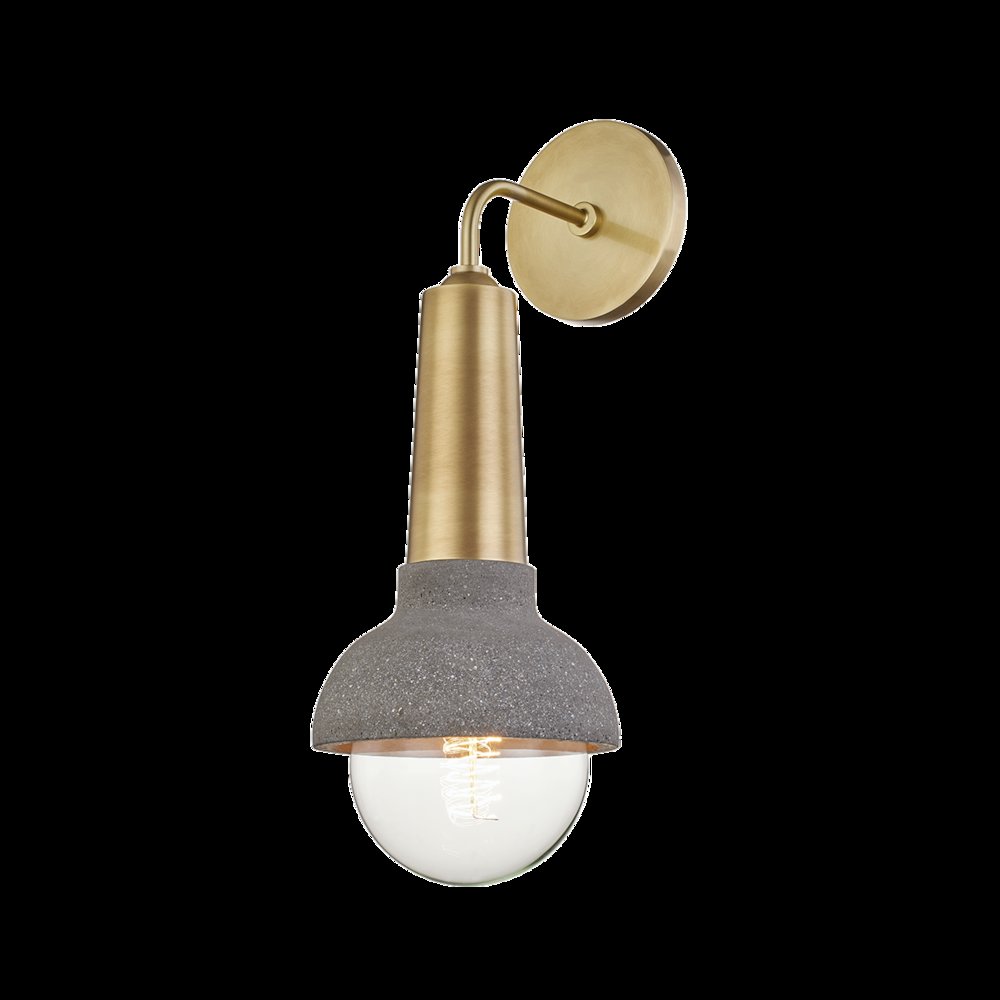 Macy Wall Sconce, Aged Brass