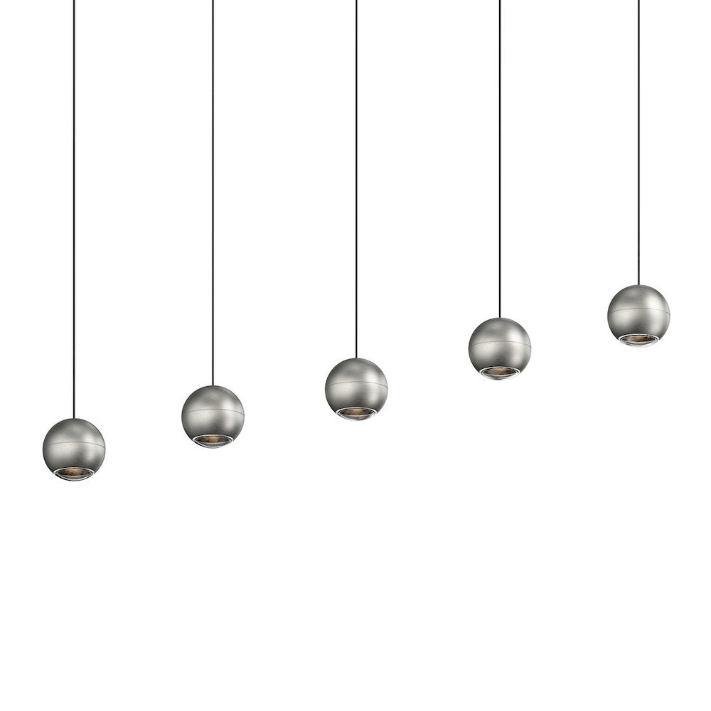 Hemisphere Pendant, Natural Anodized