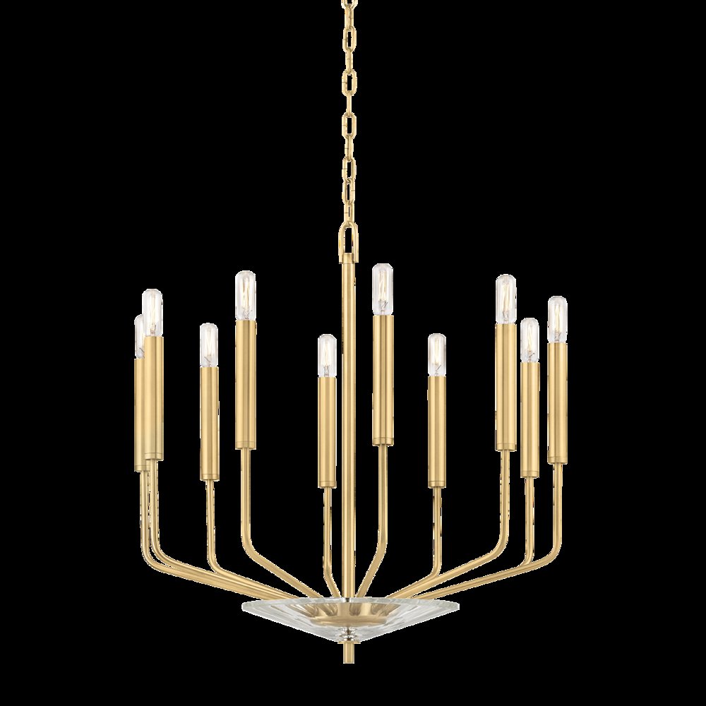 Gideon Chandelier, Aged Brass