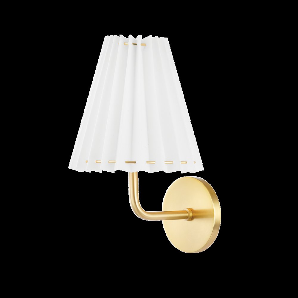 Demi Wall Sconce, Aged Brass