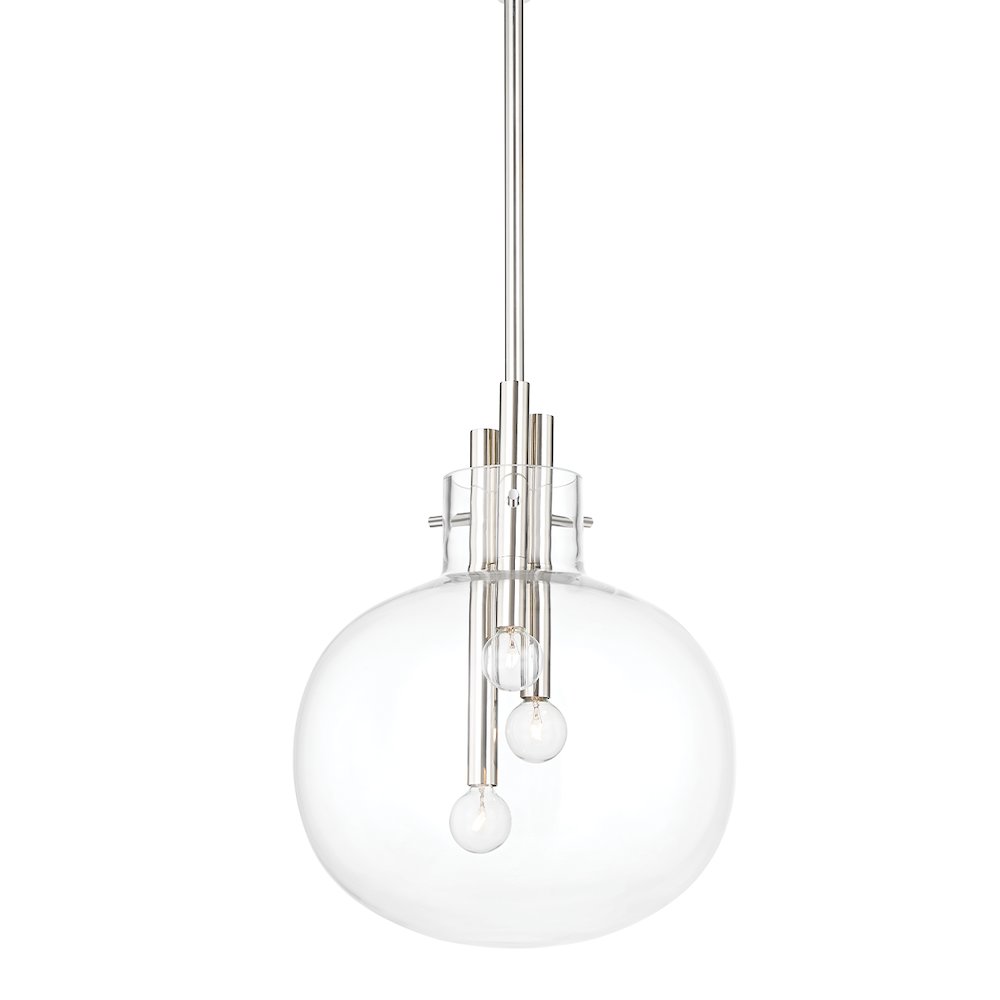 Hempstead Pendant, Polished Nickel