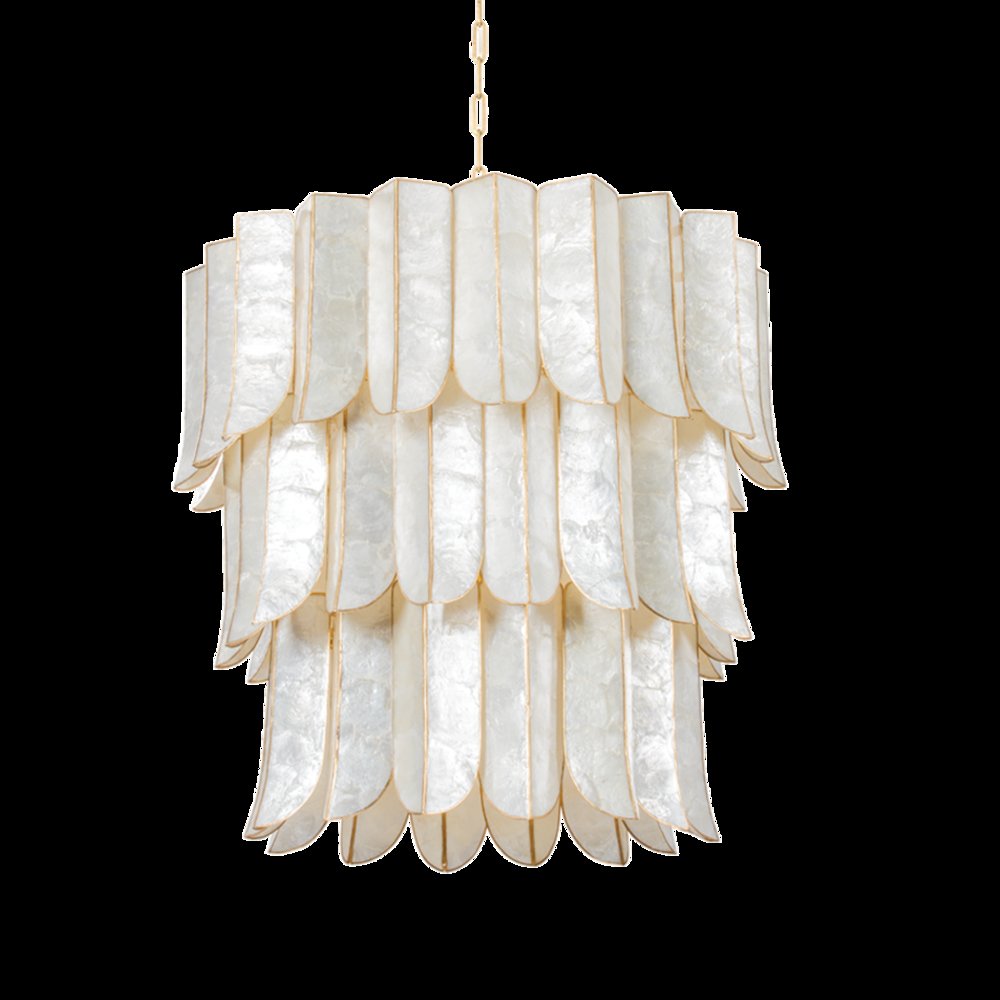 Cartagena Chandelier, Vintage Gold Leaf