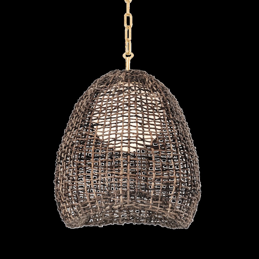 Maester Pendant, Vintage Gold Leaf