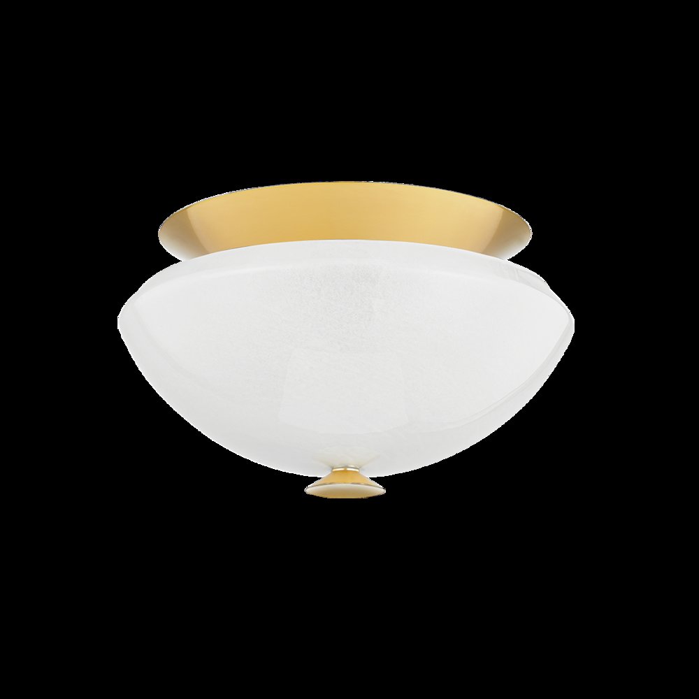 Pawtucket Flush Mount, Aged Brass