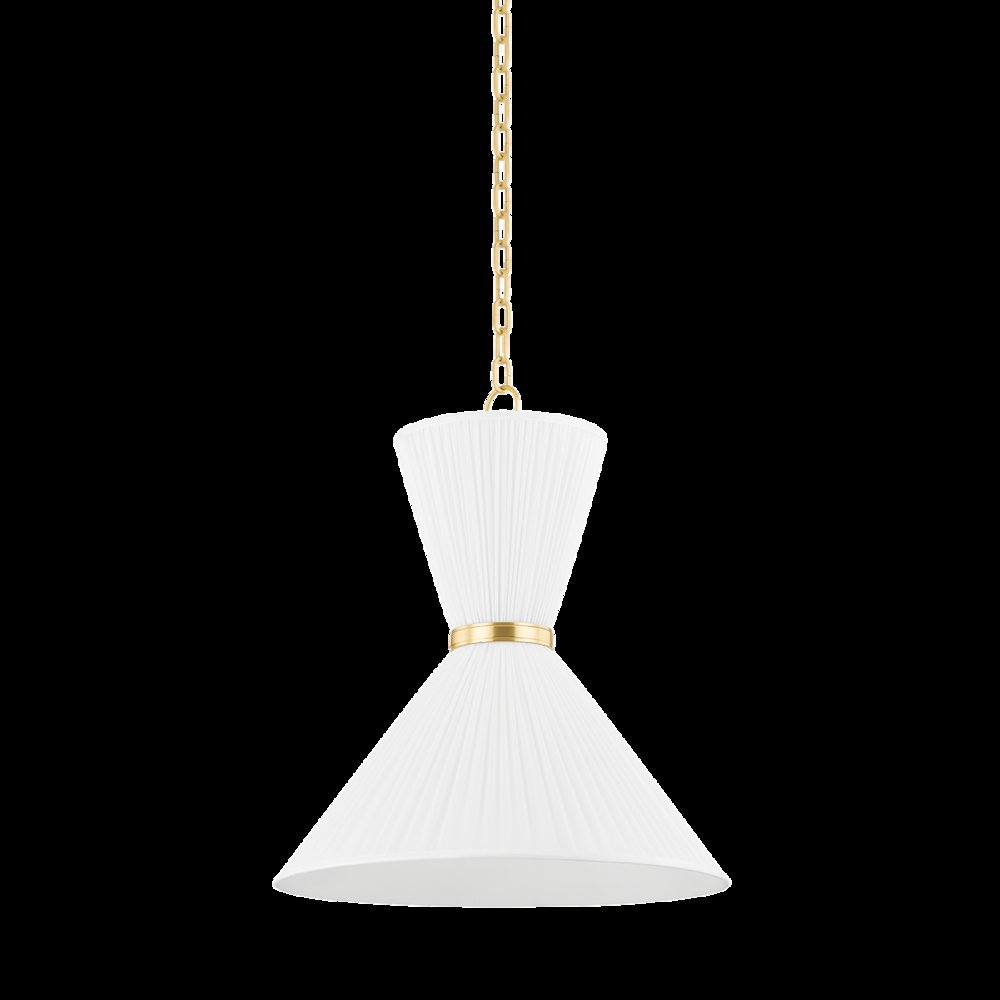 Enid Pendant, Aged Brass