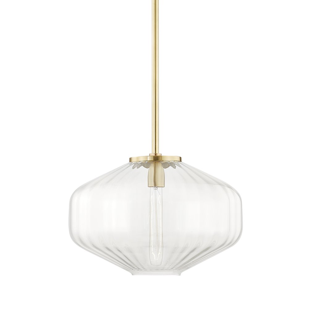 Bennett Pendant, Aged Brass