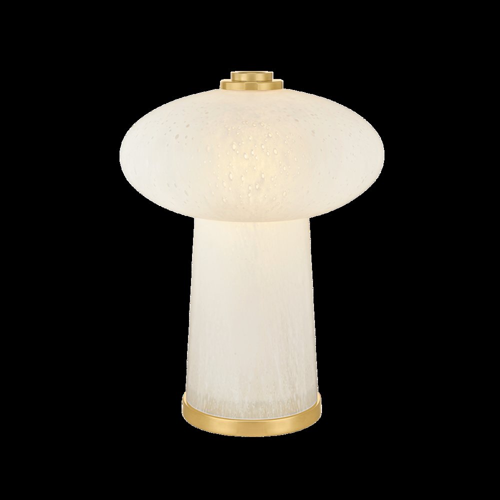 Fords Rechargeable Table Lamp, Aged Brass