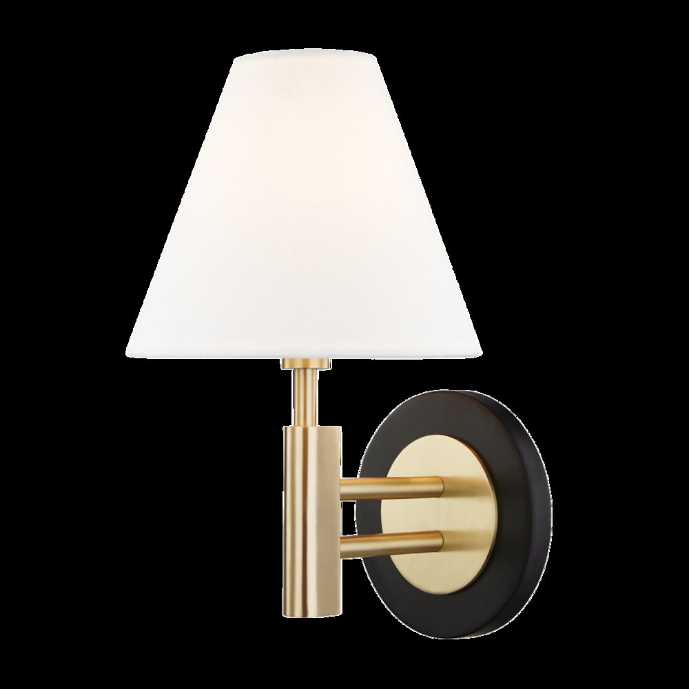 Robbie Wall Sconce, Aged Brass